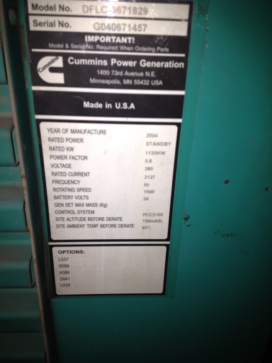 東莞市謝崗發電機康明斯動力公司